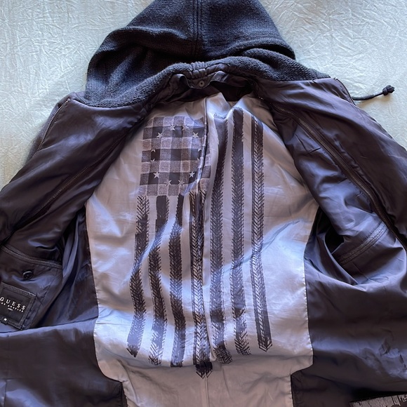 Grey Guess Blazer Hoodie - Picture 3 of 5